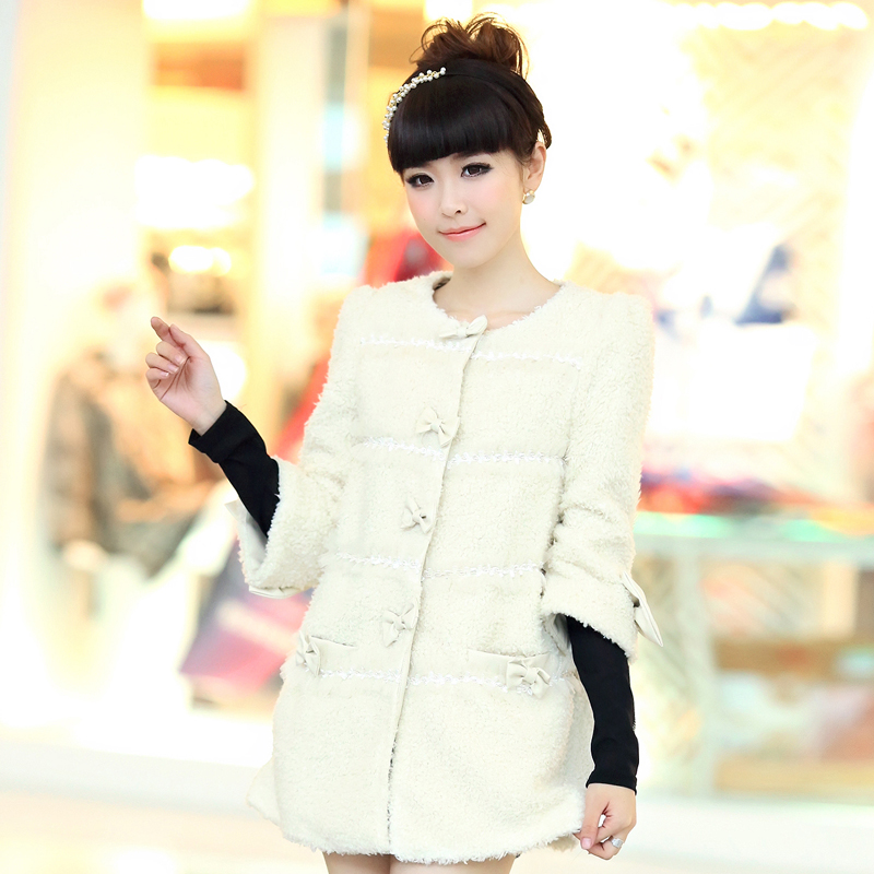 Winter women's berber fleece thermal slim outerwear x