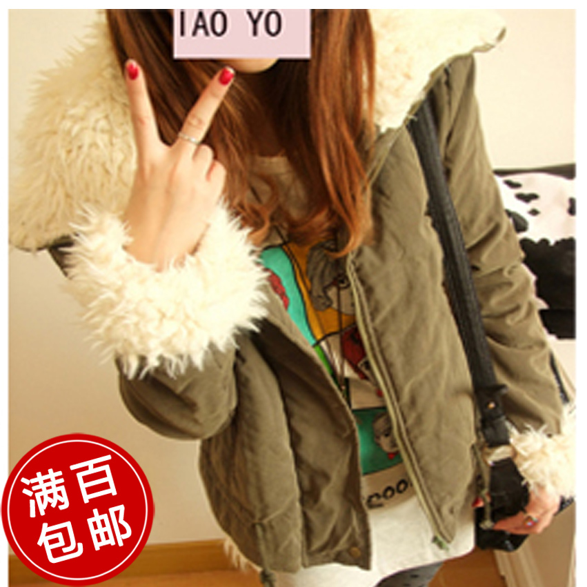 winter women's thick wadded jacket cotton-padded jacket clothing clothes cotton-padded jacket woolen outerwear