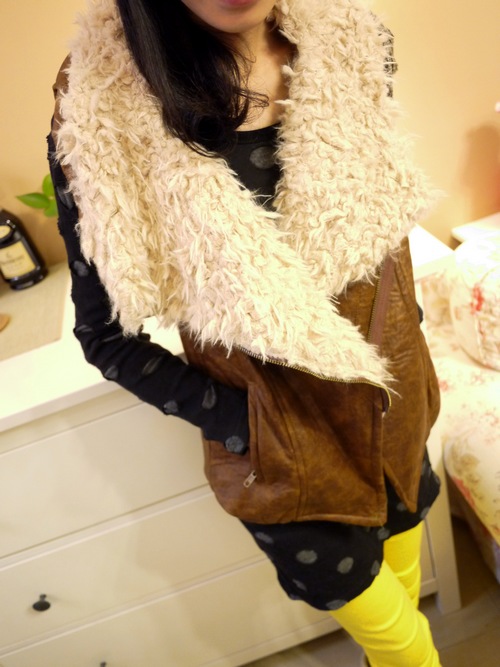 Winter women's thickening thermal full berber fleece vest faux leather vest berber fleece large lapel khaki