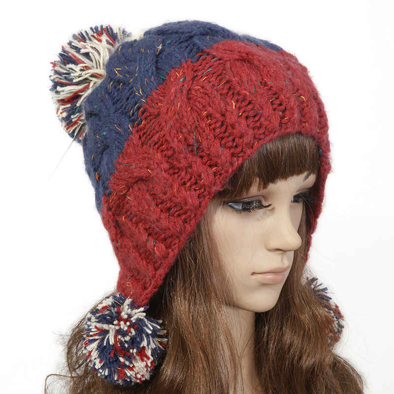 Wire cap female hat fashion hat macrospheric female winter cap wire cap female skiing hat
