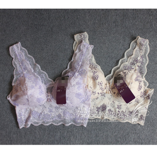 Wireless bra none underwear luxury lace basic vest thin cup