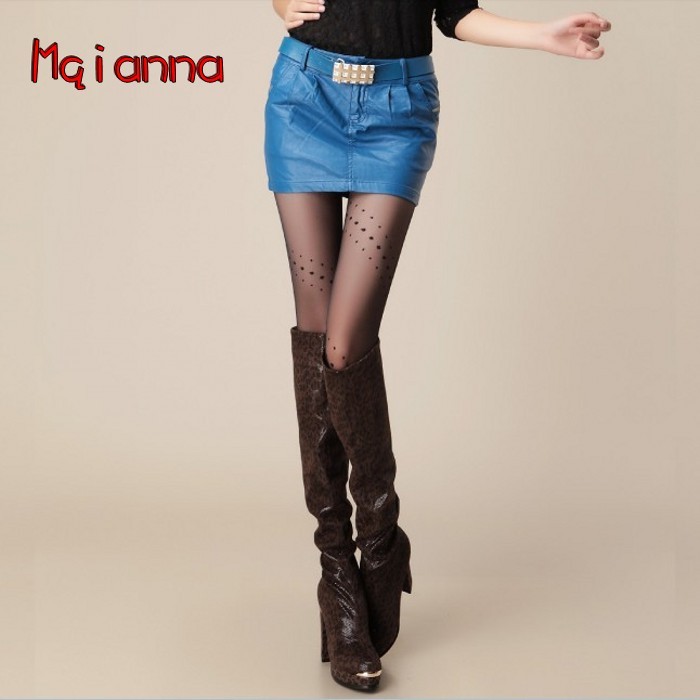 With belt leather short skirt 2013 spring Women slim hip water wash PU boots pants