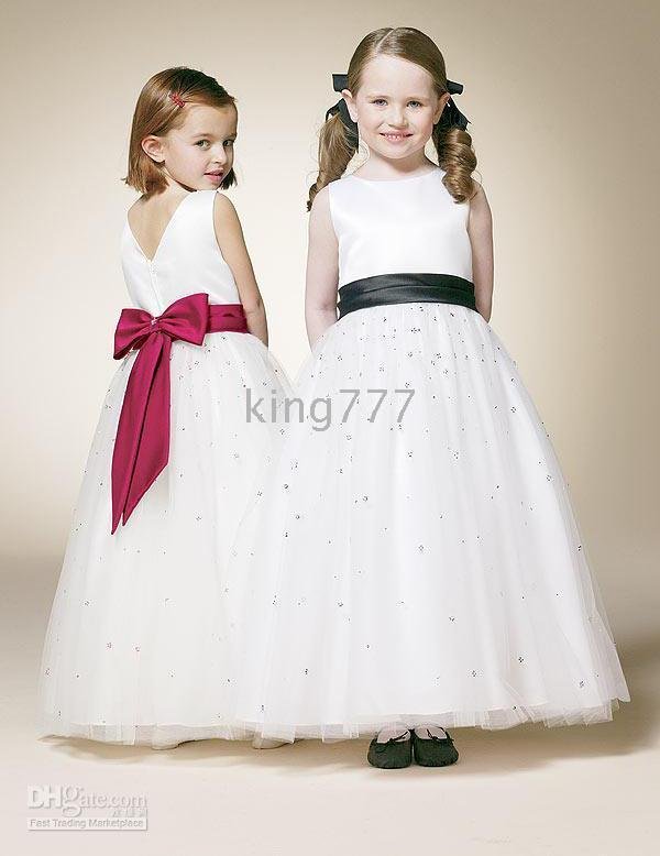with flower girl shoulders Kids, chiffon two-piece Beautiful white dress