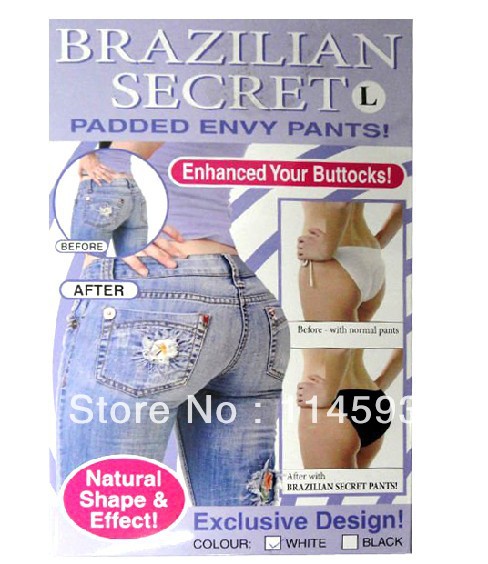 With Retail Package EMS FREE POST 100sets/lot Brazilian Secret Sexy Lingerier Underwear Padded Lift&Shape Your Buttocks
