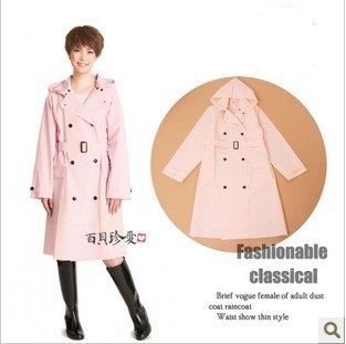 Without odour, foreign trade the single thickening adult raincoat, EVA fashionable woman of adult raincoat, hats, detachable