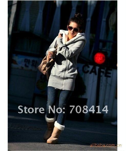 woman fashion thicking warm fur collar Surplice tight swing coat jacket/free shipping/High quality