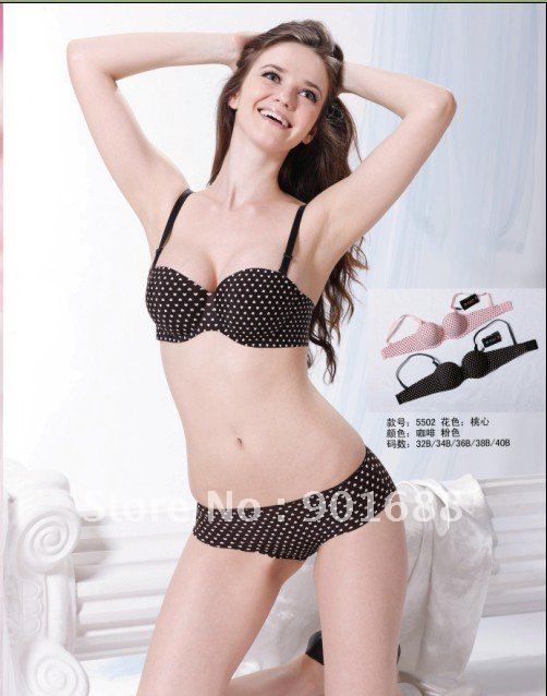 woman push up  seamless  bra set  B  cup only