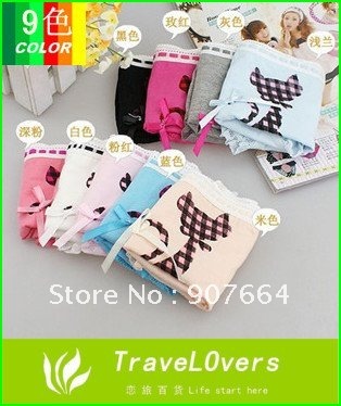 Woman's Underwear Briefs Lace Cotton Underwear Shorts Mix Order 5pcs/lot Free Shipping