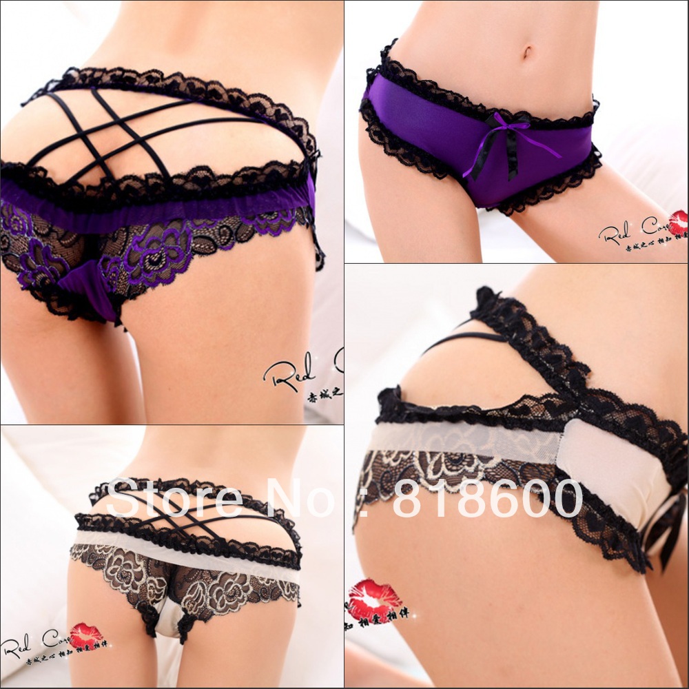 Women Briefs Sexy Luxury Lace Panties Hiphuggers  Low-waist Panties Women's Underwear