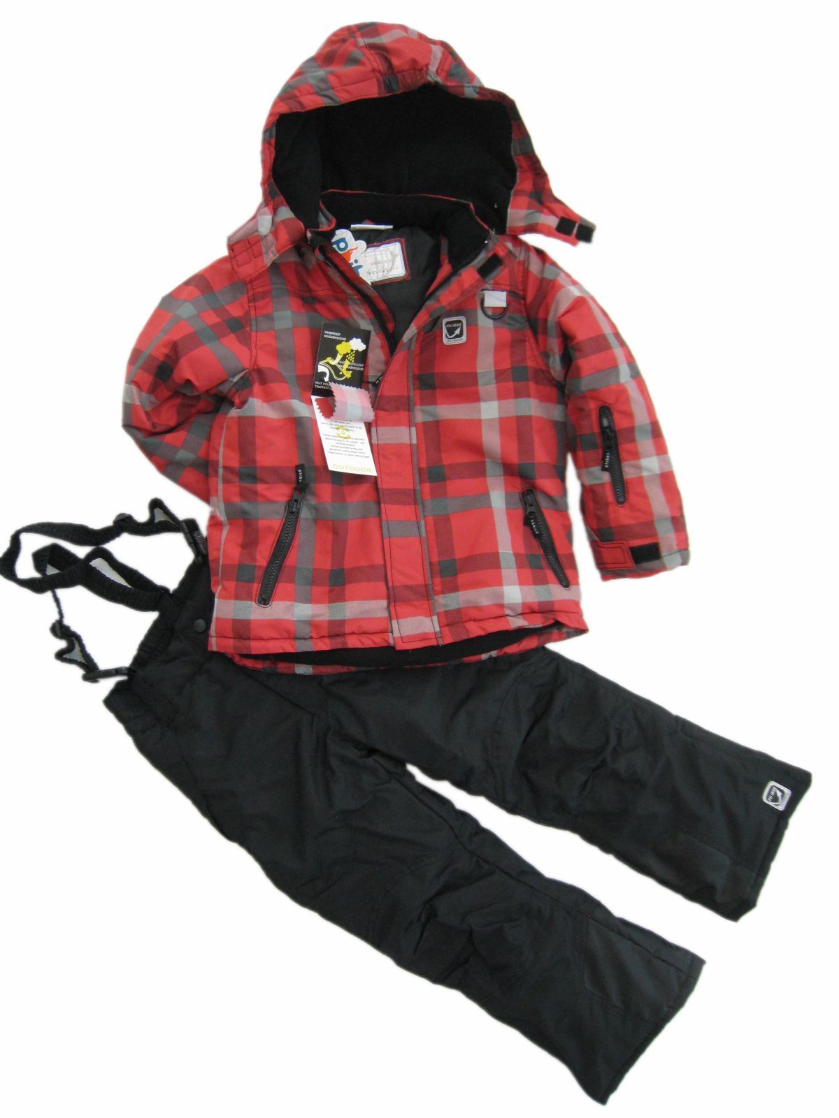 women Children's clothing ski suit child sports set outdoor jacket set girl wadded jacket