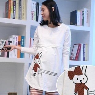 Women clothing autumn fashion maternity clothing thin maternity sleepwear nursing teethe long-sleeve