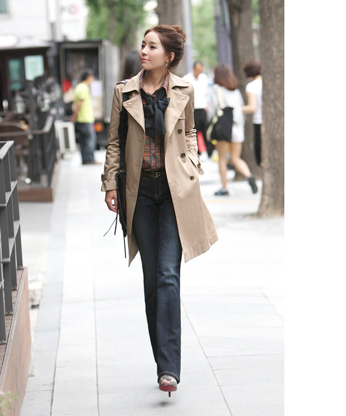 Women Double Breasted Cotton Blends  Coat Outwear Princess Kate 2013 Fashion Outerwear