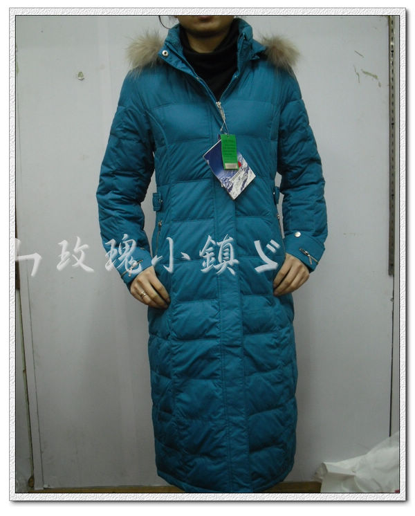 Women down coat ultra long