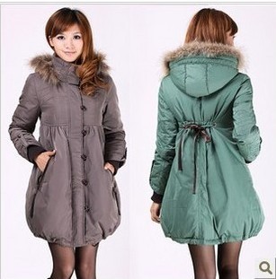 women down jacket female thickening medium-long down coat Pregnant cute shirt coat h247