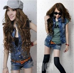 Women dresses 2012 spring women's denim personalized low-waist jumpsuit shorts jumpsuit female fashion dress