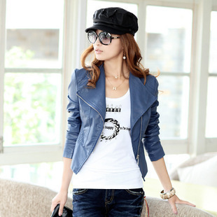 women fashion jacket black/blue/khika jackets size M/L 2012 free shipping dropship