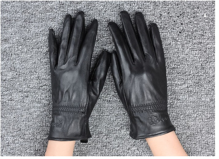 Women/female genuine leather gloves,sheepskin, spring and autumn, thin small gloves, brief,freeship