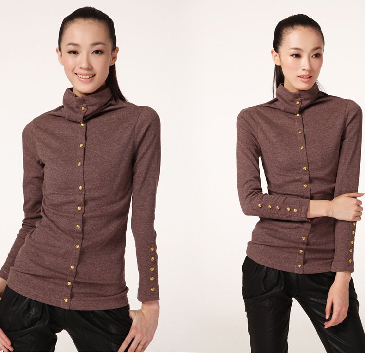 Women Front Button Turtle Neck Pullovers Knitwear Sweater Knitted Wear Special Discount Product 109019