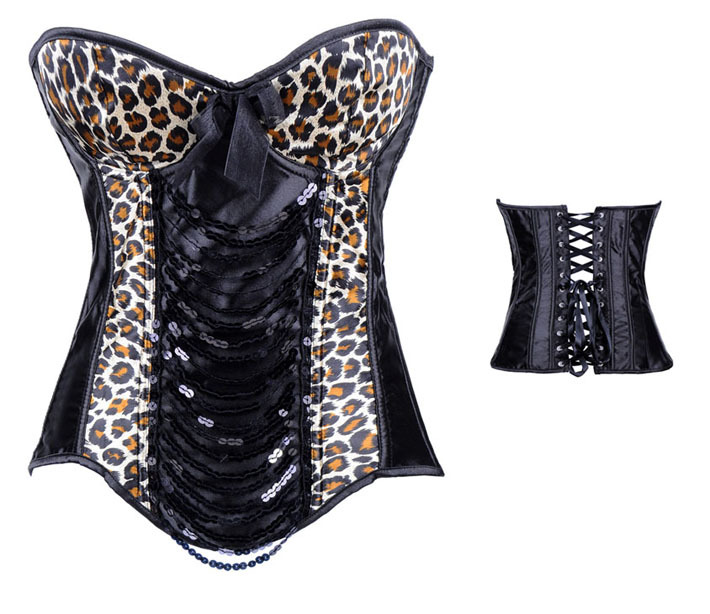 Women intimates satin Corset Sexy Lingerie (bustier+underwear) 3362