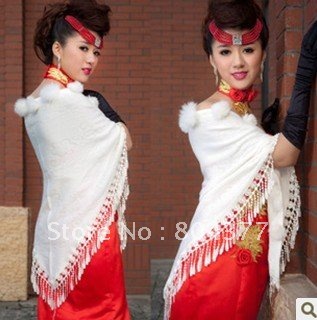 women ladies New fashion wedding cape bridal wrap shawl ivory wedding dress winter outerwear shawl scarf