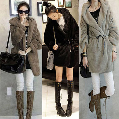 Women Lady Fashion Winter Long Sleeve Warm Outerwear Cardigan Jacket Coat Hoodie, Free & Drop Shipping