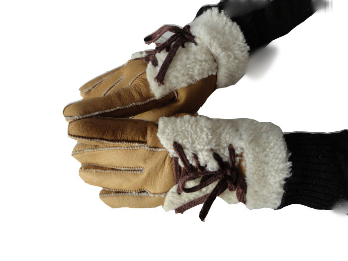 women leather glove for cold winter