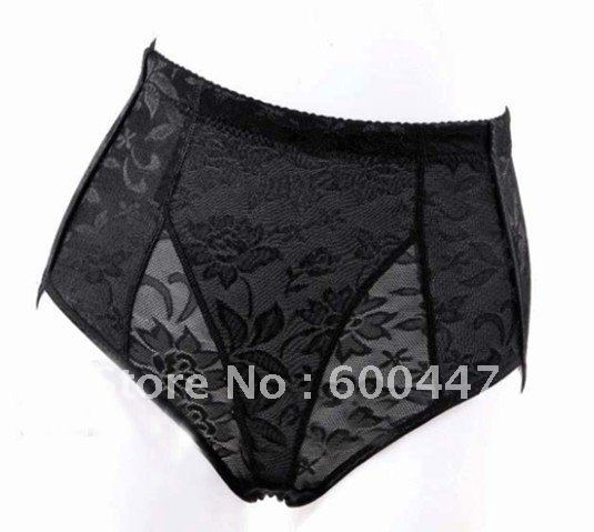 Women middle waist lace Buttock Pad Shorts briefs Soft Sponge To Raise The Buttocks Panties Hold Buttock Shape  100pcs/lot