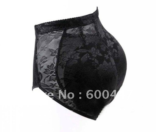 Women middle waist lace Buttock Pad Shorts briefs Soft Sponge To Raise The Buttocks Panties Hold Buttock Shape  20pcs/lot