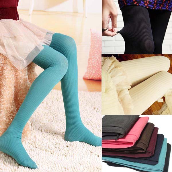 Women Multi Colors Vertical Stripes Slim Thin Pantyhose Tights Hosiery Leggings Stockings Pants # L03318
