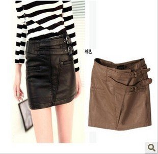Women New Fashion Sexy PU Synthetic Leather Skirt Wrap Skirts For  Ladies XL Size Skirt/Dress PAI-74