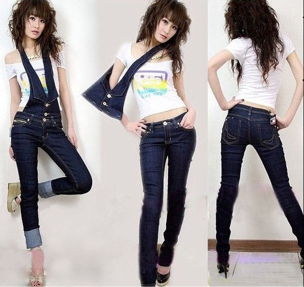 women new jeans fashion leisure women Pants trousers 203746 Free Shipping