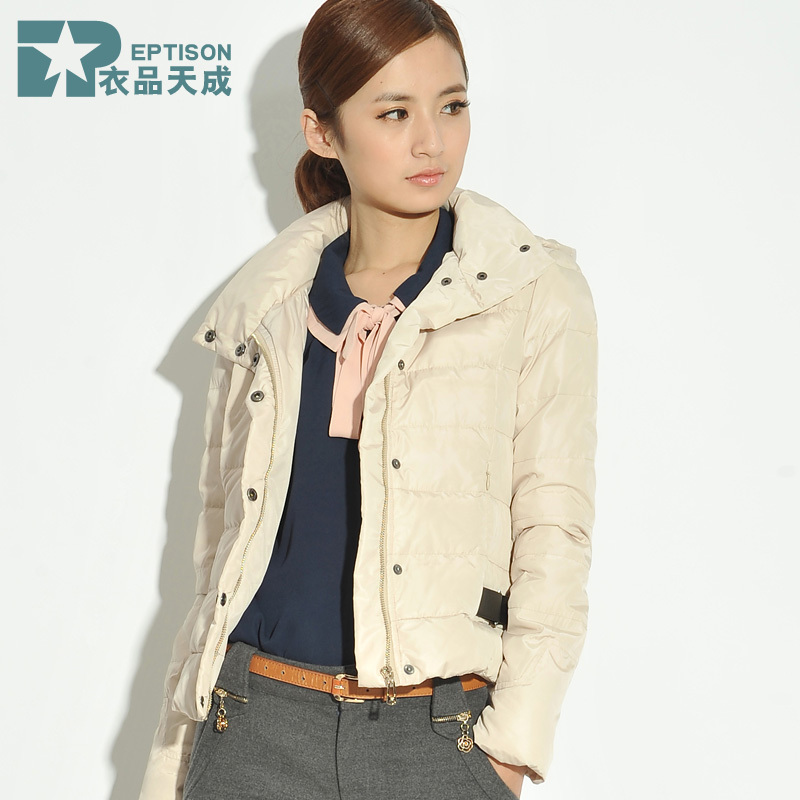 Women outerwear autumn and winter outerwear women's thickening with a hood down coat female short design