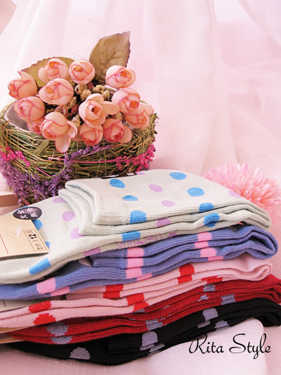 Women's 100% cotton female 100% cotton boneless socks women's sock wz025