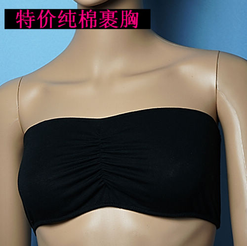 Women's 100% cotton tube top spaghetti strap tube top all-match lace basic vest tube top basic tube top