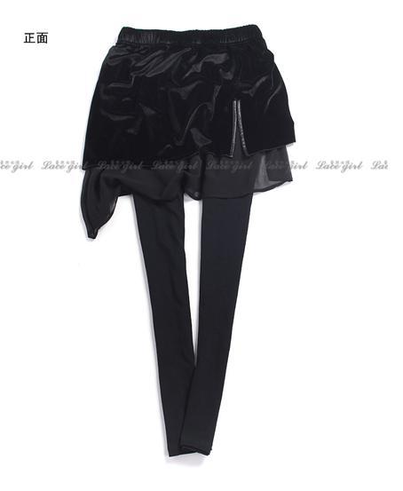 Women's 2012 autumn and winter lis gold velvet genuine leather bag thickening basic skirt trousers 1281