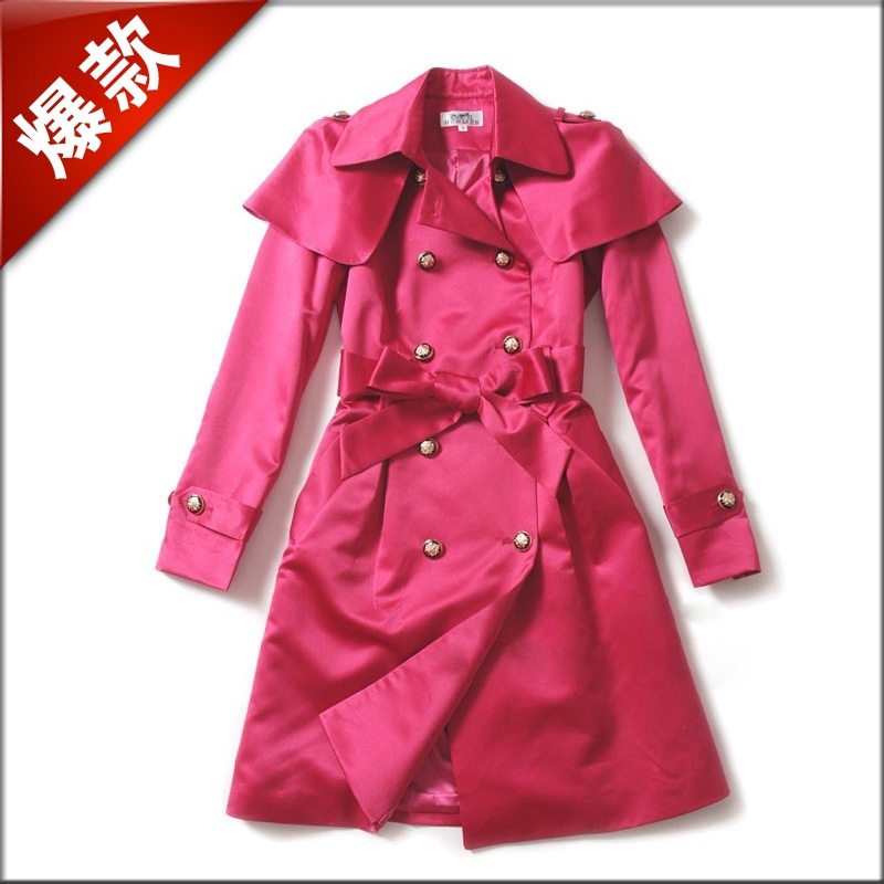 Women's 2012 autumn trench fashion elegant trench slim outerwear fashion female trench free shipping
