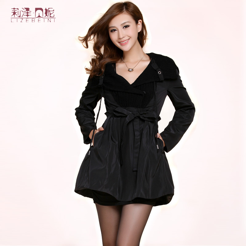 Women's 2012 outerwear female winter trench outerwear long design trench fashion female women's