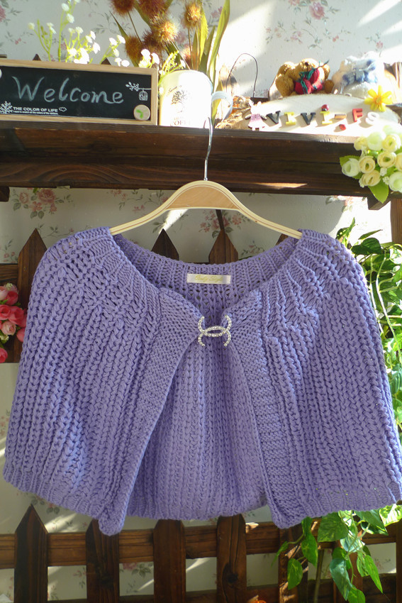 Women's 2012 shorts sweater cardigan knitted yarn thick cloak cape cloak sweater