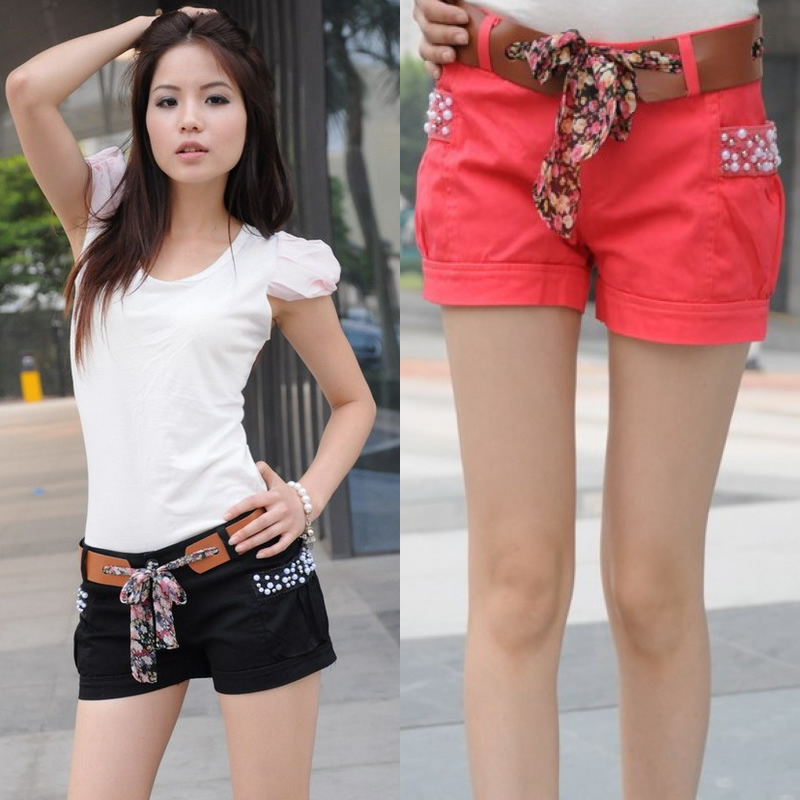 Women's 2012 summer ultra-short trousers summer dot summer gentlewomen single-shorts