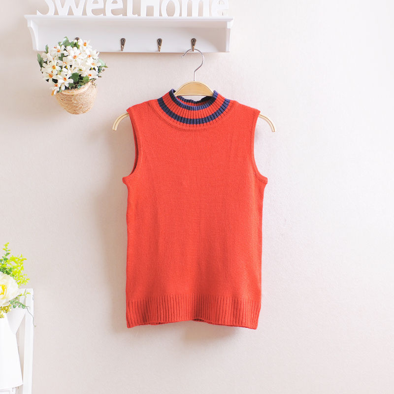 Women's 2013 sleeveless vest type pullover sweater wool