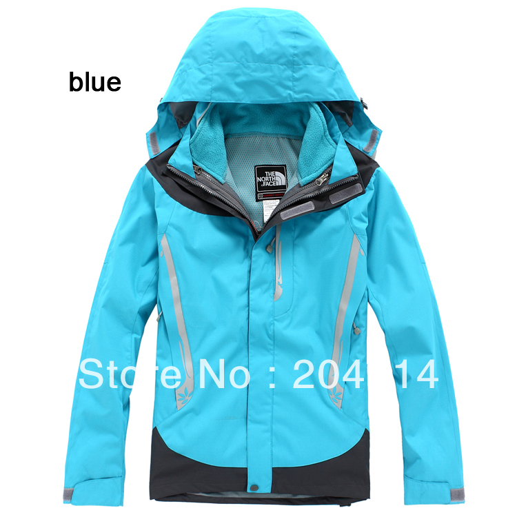 women's 3 layer winter outdoor 2in1 waterproof windproof hiking camping jacket windbreaker ski jacket parka outerwear coat