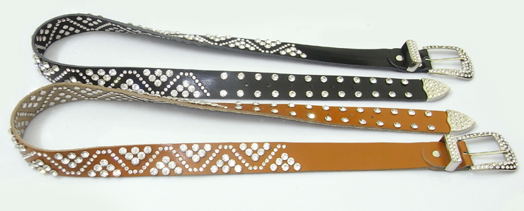 Women's all-match belt waist decoration fashion genuine leather rhinestone decoration strap belt