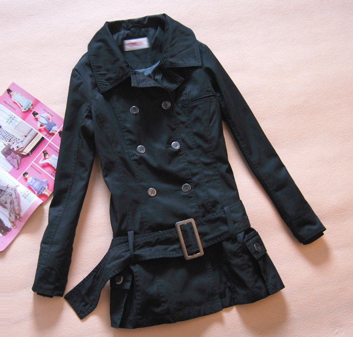 Women's autumn exquisite elegant medium-long trench outerwear