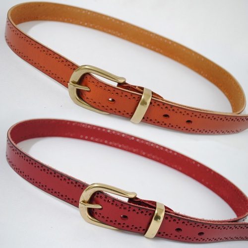 Women's belt decoration genuine leather strap clothes and accessories casual belt female cutout all-match