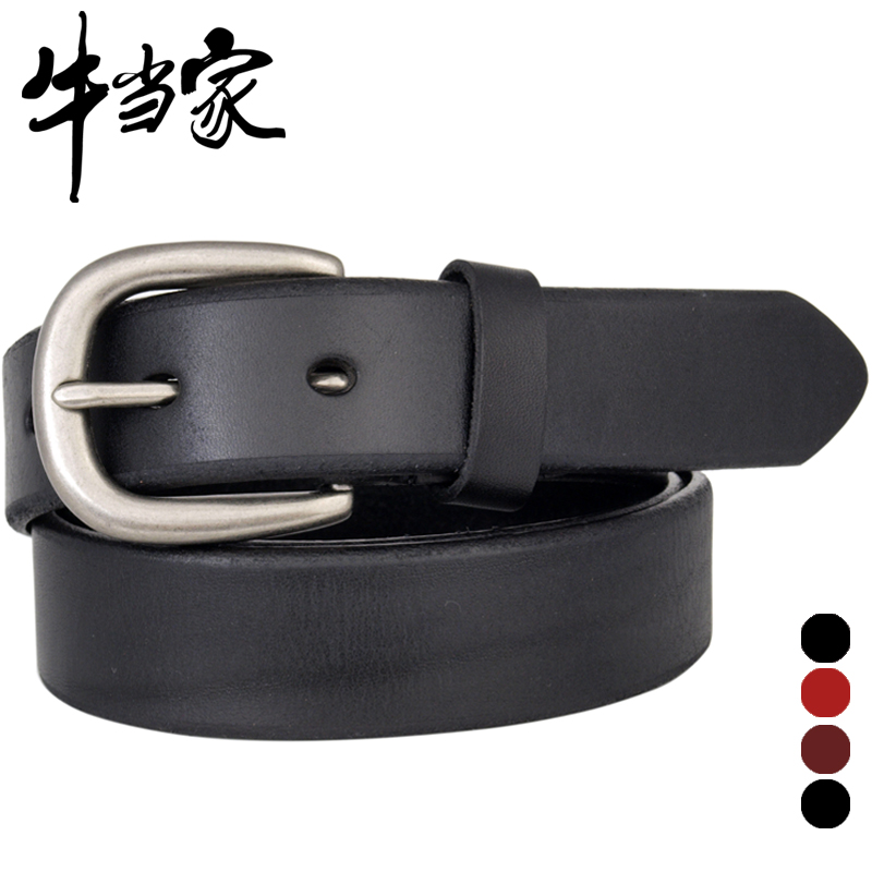 Women's belt first layer of cowhide strap Women genuine leather fashion all-match belt female ol 505 vintage cowhide