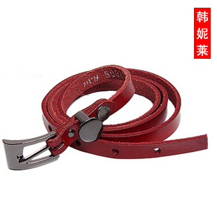 Women's belt genuine leather strap fine cowhide strap fashion all-match strap female np0025