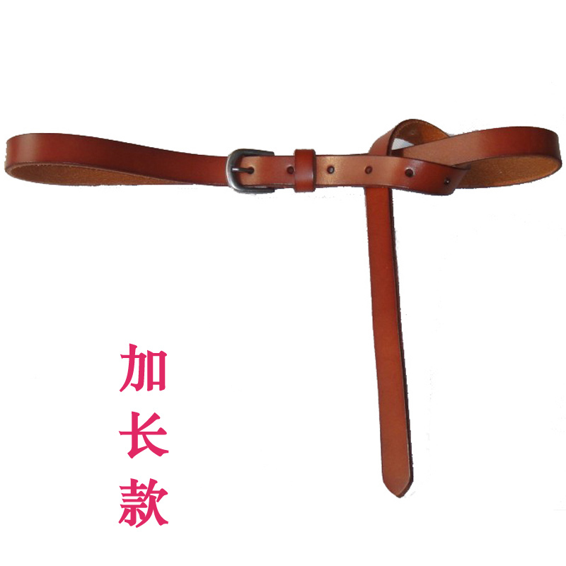Women's belt tieclasps genuine leather decoration women's fashion all-match strap 2012 lengthen 0775