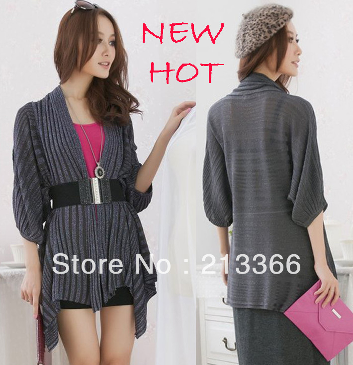 Women's cardigan outerwear spring fashion quality knitted sweater fifth sleeve ol top outerwear