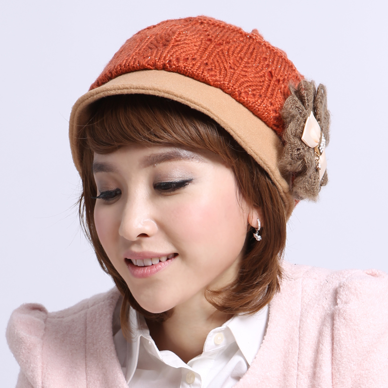 Women's casual fashion hat yarn double layer gm299 bucket hat