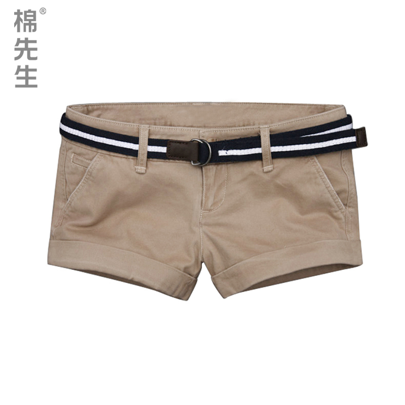 Women's casual roll-up hem women's single-shorts shorts female x7627